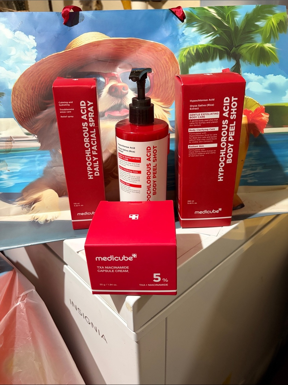 Medicube Hypochlorous Acid Body & Facial Care Set in Red